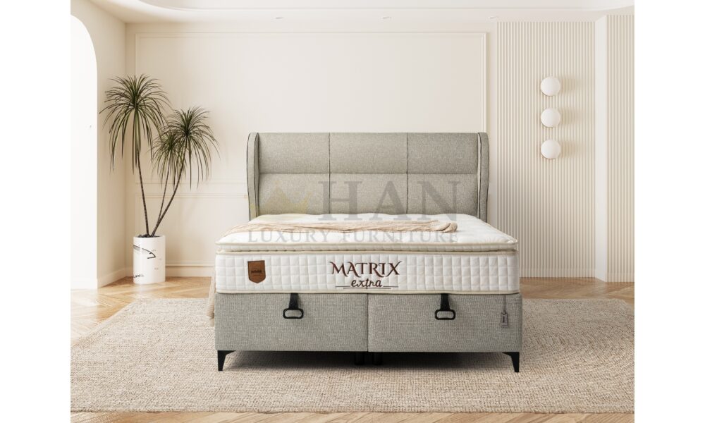 Matrix Extra Yatak-Baza-Başlık Takımı Han Mobilya
