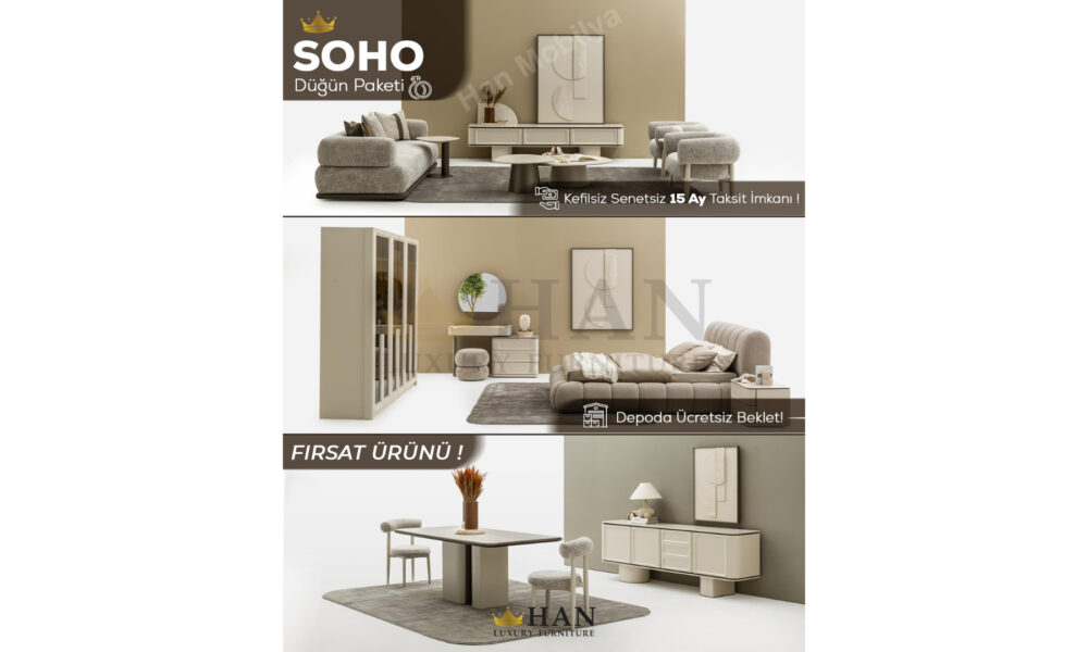 Soho Düğün Paketi Han Mobilya