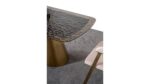 Vortex Bronze Fuzyon Cam Masa Sandalye Takımı Han Mobilya