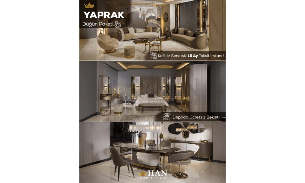 Yaprak Düğün Paketi Han Mobilya