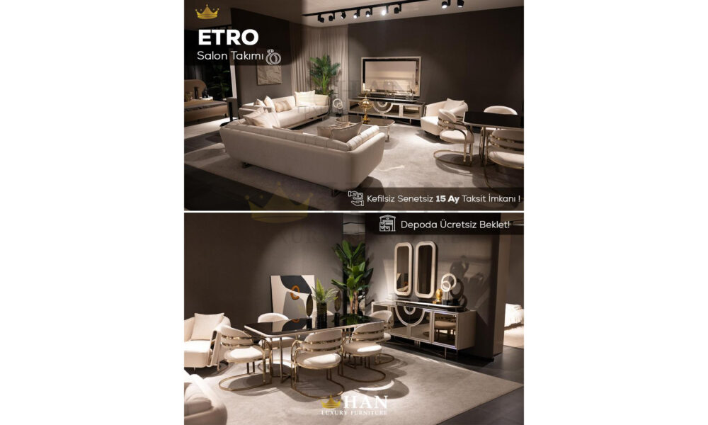Etro Salon Takımı Han Mobilya