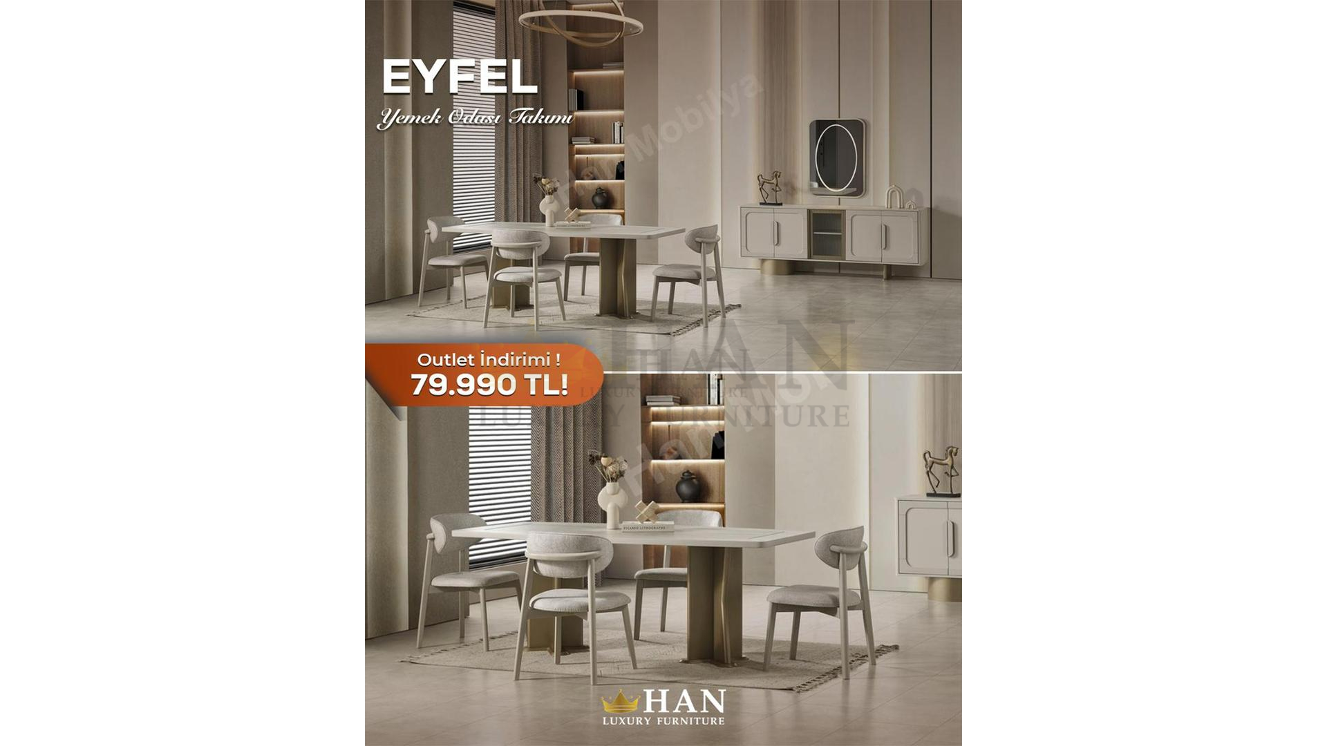 Eyfel Yemek Odası Han Mobilya Eyfel Yemek Odası Han Mobilya