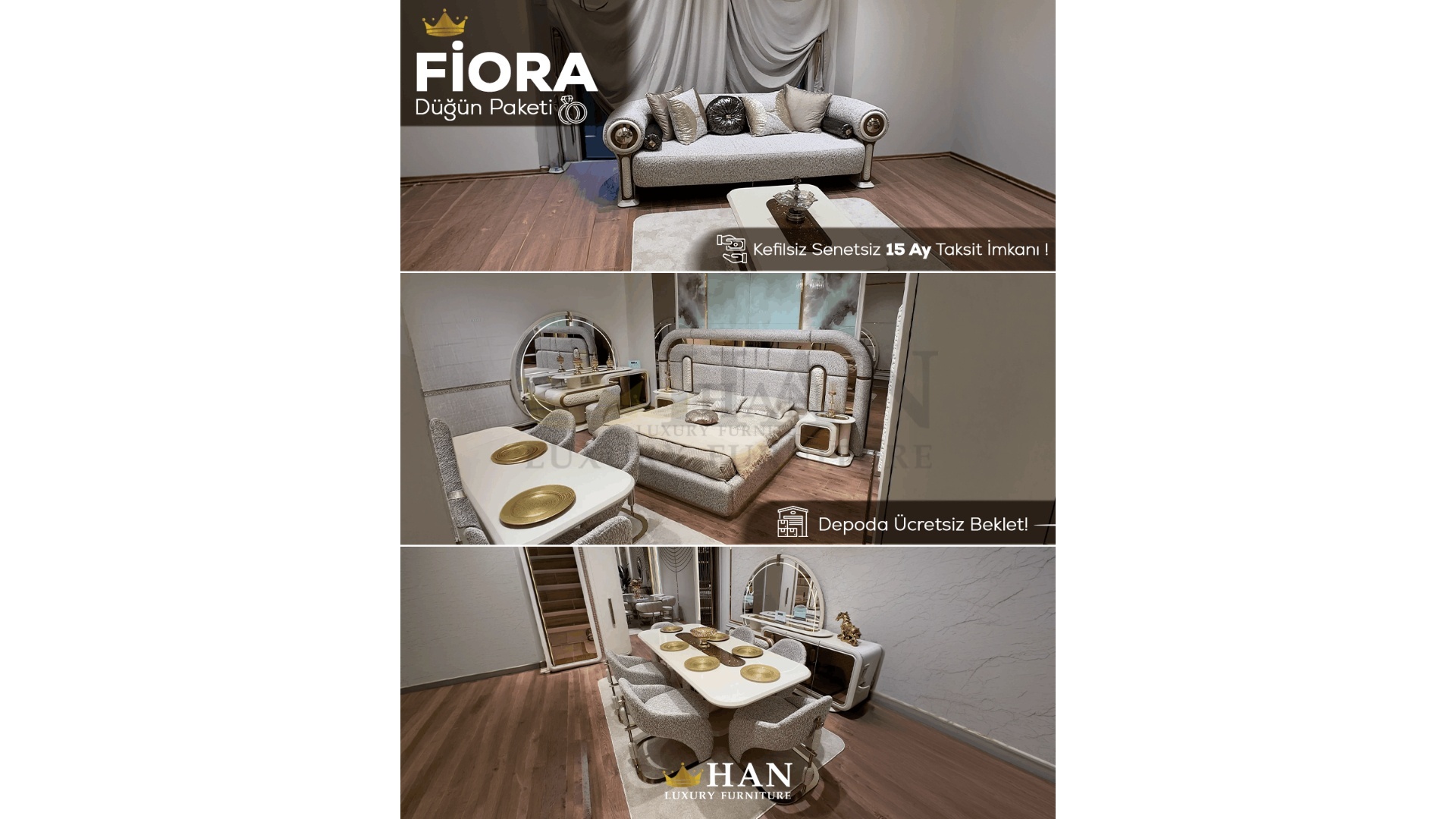 Fiora Düğün Paketi Han Mobilya Fiora Düğün Paketi Han Mobilya