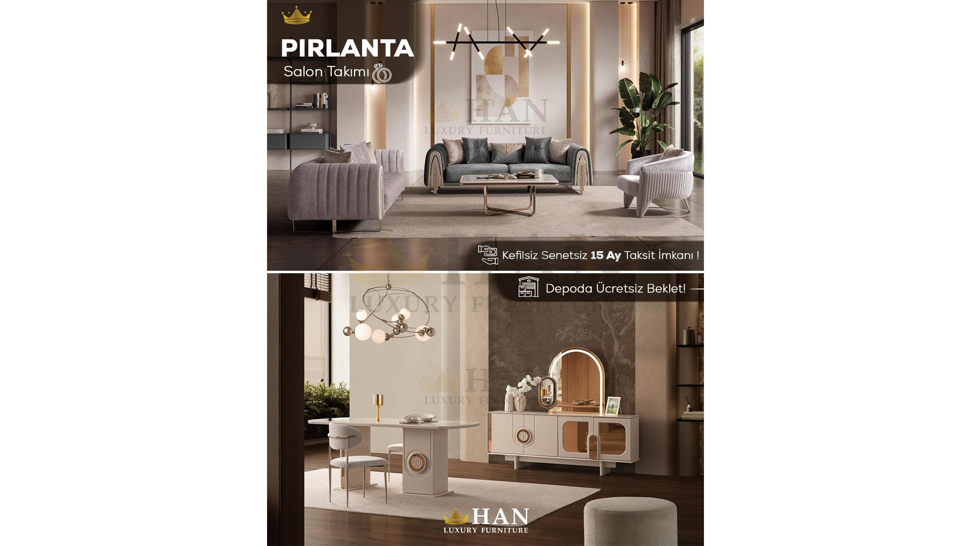 Pırlanta Salon Takımı Han Mobilya Pırlanta Salon Takımı Han Mobilya
