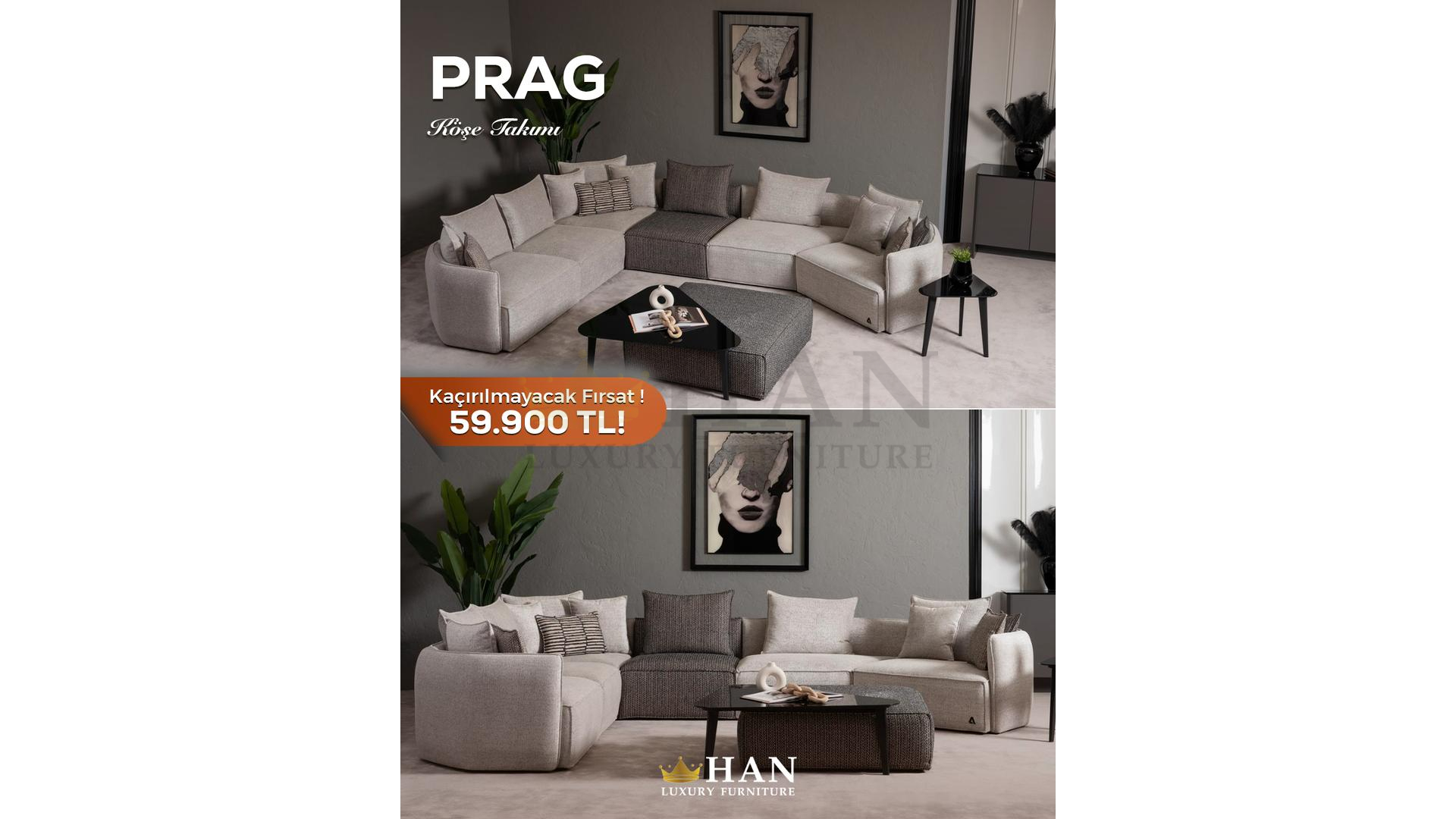 Prag Köşe Koltuk Takımı Han Mobilya Prag Köşe Koltuk Takımı Han Mobilya