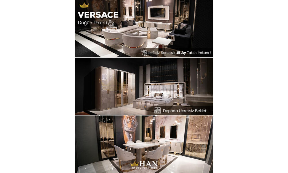 Versace Düğün Paketi Han Mobilya